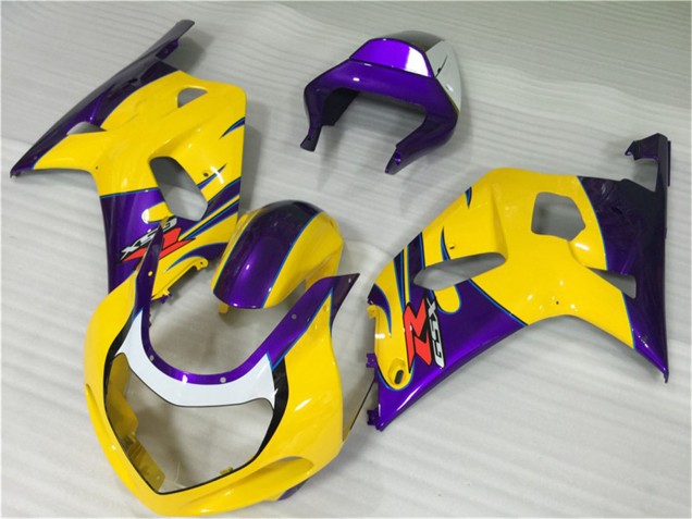 Suzuki GSXR 600/750 Motorrad Verkleidung 2001-2003 - Gelb Lila