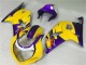 Suzuki GSXR 600/750 Motorrad Verkleidung 2001-2003 - Gelb Lila