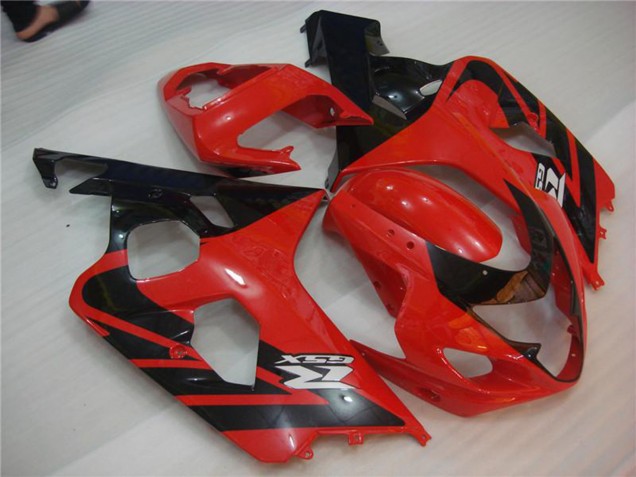 Suzuki GSXR 600/750 Motorrad Verkleidung 2004-2005 - Rot Schwarz