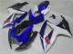 Suzuki GSXR 600/750 Motorrad Verkleidung 2006-2007 - Weiss Blau Schwarz Rot