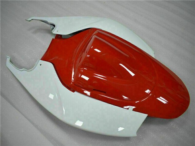 Suzuki GSXR 600/750 Motorrad Verkleidung 2006-2007 - Weiss Rot Glanzendes Schwarz Streifen