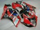Suzuki GSXR 1000 Motorrad Verkleidung 2003-2004 - Rot Schwarz Blau Yoshimura