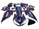 Kawasaki ZX14R ZZR1400 Motorrad Verkleidung 2012-2024 - Chameleon Blau Lila