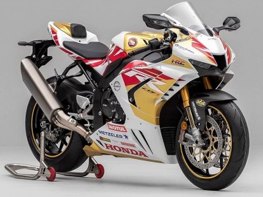 Honda CBR1000RR-R Motorrad Verkleidung 2020-2023 - Weiss Rot Gold Motul