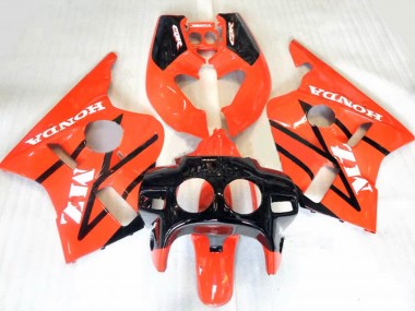 Honda CBR400RR NC23 Motorrad Verkleidung 1987-1989 - Orange Glanzendes Schwarz