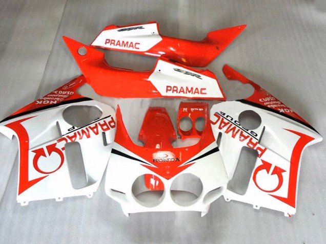 Honda CBR400RR NC23 Motorrad Verkleidung 1987-1989 - Orange Weiss Pramac