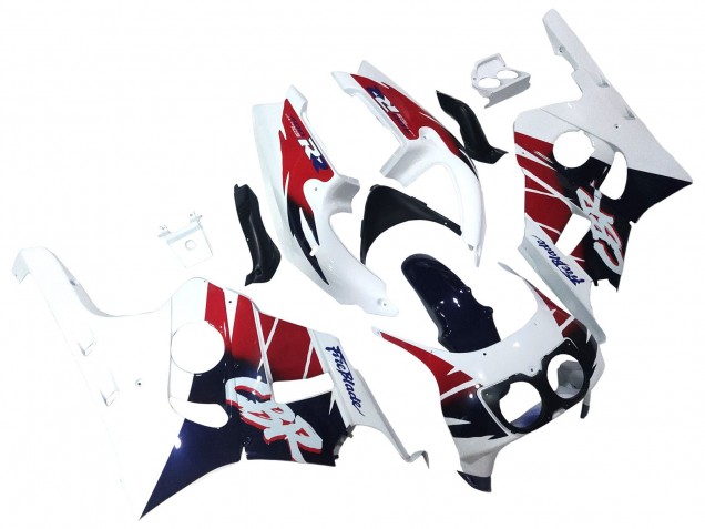 Honda CBR400RR NC29 Motorrad Verkleidung 1990-1999 - Weiss Rot Dunkel Blau Fireblade