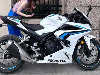 Honda CBR400R Motorrad Verkleidung 2022 - Weiss Blau