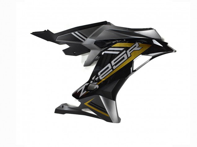 Kawasaki ZX25R ZX-25R Motorrad Verkleidung 2019-2025 - Grau Gold Glanzendes Schwarz