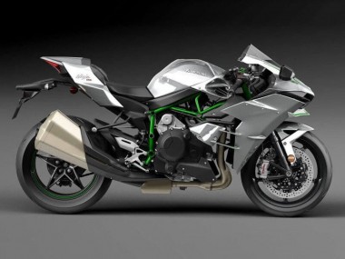 Kawasaki Ninja H2 Motorrad Verkleidung 2015-2022 - Silber