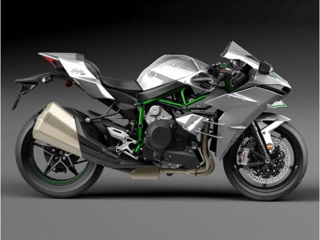 Kawasaki Ninja H2 Motorrad Verkleidung 2015-2022 - Silber