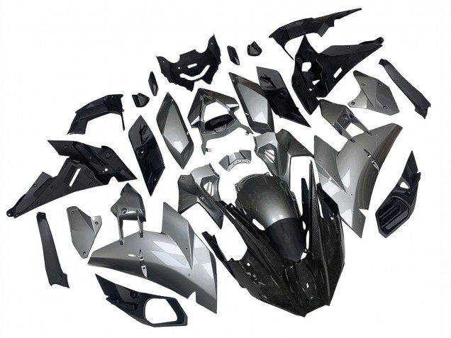 Kawasaki Ninja H2 Motorrad Verkleidung 2015-2022 - Silber Schwarz Carbonfaser