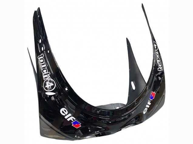 Kawasaki ZXR250 Motorrad Verkleidung 1989-1990 - Glanzendes Schwarz Grau Elf Touch4 Bridgestone