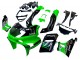 Kawasaki ZZR600 Motorrad Verkleidung 1998-2003 - Grun Schwarz Monster Elf
