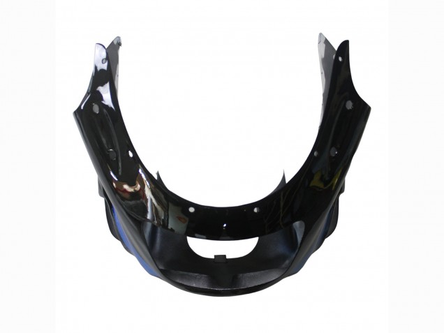 Kawasaki ZZR1100 Motorrad Verkleidung 1990-1992 - Blau Glanzendes Schwarz