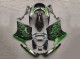 Kawasaki ZZR1100 Motorrad Verkleidung 1993-2003 - Glanzendes Schwarz Grun Flamme