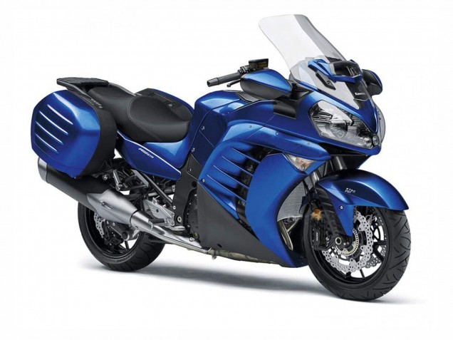 Kawasaki GTR1400/ZG1400 Motorrad Verkleidung 2007-2009 - Blau Schwarz