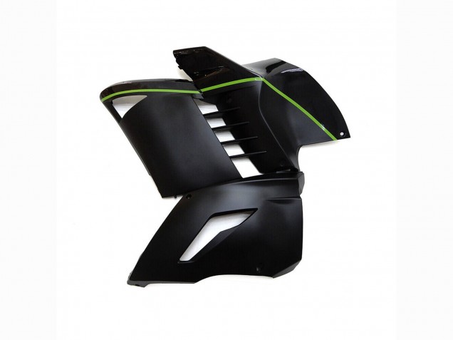 Kawasaki GTR1400/ZG1400 Motorrad Verkleidung 2007-2009 - Matt Schwarz Grun Linie