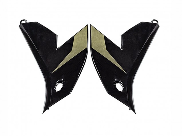 Kawasaki Versys 650 Motorrad Verkleidung 2022-2025 - Dunkel Grun Schwarz