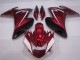 Yamaha FZ6R Motorrad Verkleidung 2009-2015 - Rot Weiss Schwarz