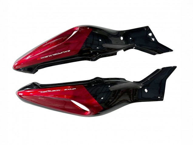 Yamaha YZF 1000R Thunderace Motorrad Verkleidung Kit 1997-2007 - Schwarz mit Rot Flamme