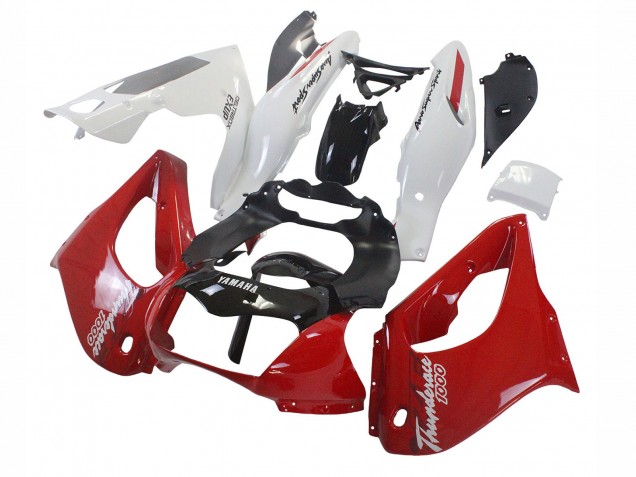 Yamaha YZF 1000R Thunderace Motorrad Verkleidung 1997-2007 - Rot Schwarz Weiss Thunderace