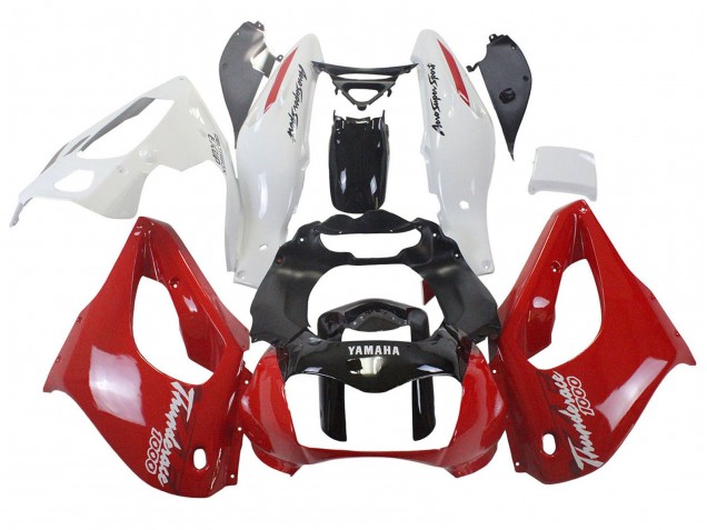 Yamaha YZF 1000R Thunderace Motorrad Verkleidung 1997-2007 - Rot Schwarz Weiss Thunderace