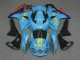 Suzuki GSXR 1000 Motorrad Verkleidung 2009-2016 - Blau Gelb Rizla 19 Rot