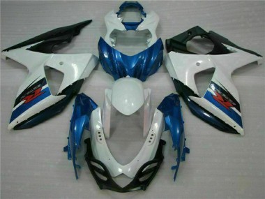 Suzuki GSXR 1000 Abs Verkleidungen Kit 2009-2016 - Weiss Blau Schwarz