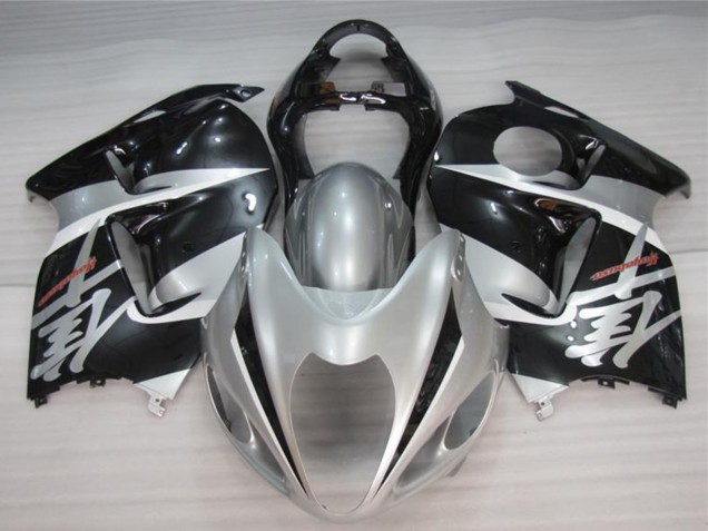 Suzuki GSXR 1300 Hayabusa Motorrad Verkleidung 1996-2007 - Silber Schwarz