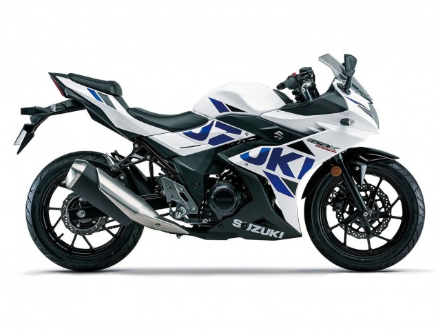 Suzuki GSX250R Motorrad Verkleidung 2017-2020 - Weiss Blau Schwarz