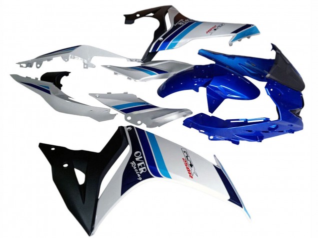 Suzuki GSX250R Motorrad Verkleidung 2017-2020 - Weiss Blau Schwarz Rennen