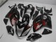 Suzuki GSXR 1300 Hayabusa Motorrad Verkleidung 2008-2020 - Glanzendes Schwarz Rot