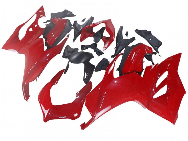 Ducati Panigale V2 Motorrad Verkleidung 2020-2024 - Rot Matt Schwarz