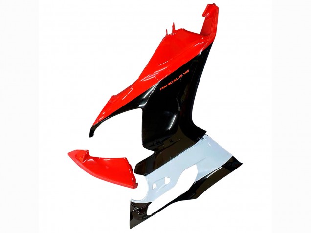 Ducati Panigale V2 Motorrad Verkleidung Kit 2020-2024 - Weiss Rot Glanzendes Schwarz
