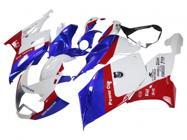 BMW K1200S Abs Verkleidungen 2005-2010 - Weiss Rot Blau