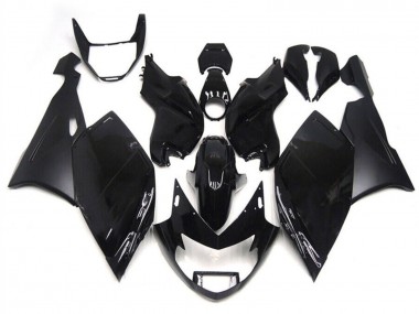 BMW K1200S Motorrad Verkleidung 2005-2010 - Glanzendes Schwarz Matt Schwarz