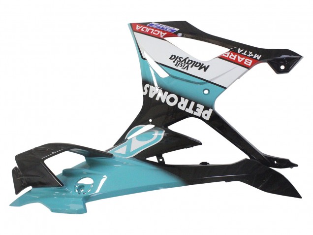 BMW S1000RR Motorrad Verkleidung 2023-2024 - Hellblau Matt Schwarz Petronas