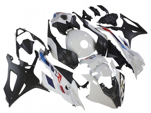 BMW S1000RR Motorrad Verkleidung 2023-2024 - Weiss Blau Rot Matt Schwarz