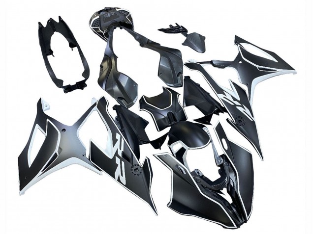 BMW S1000RR Motorrad Verkleidung 2019-2022 - Schwarz Weiss