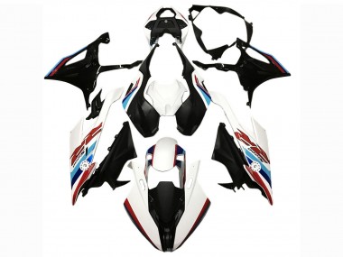 BMW S1000RR Motorrad Verkleidung 2019-2022 - Schwarz Weiss Blau