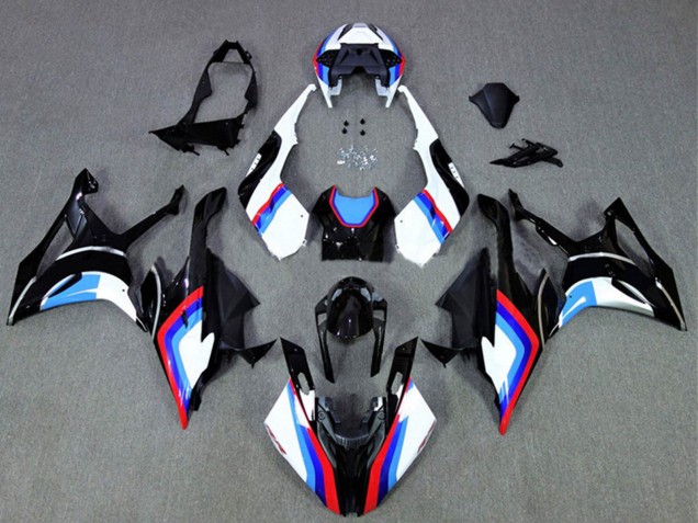BMW S1000RR Motorrad Verkleidung 2019-2022 - Schwarz Weiss Blau Rot