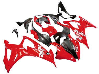 BMW S1000RR Motorrad Verkleidung Kit 2019-2022 - Rot Schwarz