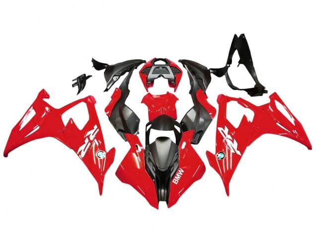 BMW S1000RR Motorrad Verkleidung Kit 2019-2022 - Rot Schwarz