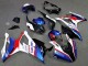 BMW S1000RR Motorrad Verkleidung 2019-2022 - Weiss Blau Rot Smiths
