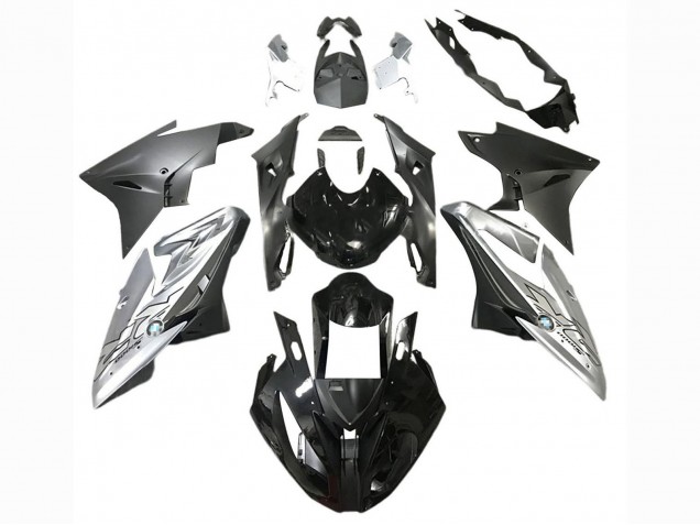 BMW S1000RR Motorrad Verkleidung 2017-2018 - Silber Schwarz