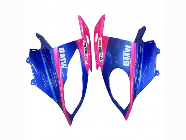 BMW S1000RR Motorrad Verkleidung 2017-2018 - Rosa Blau Gelb Hai