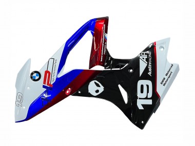 BMW S1000RR Motorrad Verkleidung 2017-2018 - Weiss Rot Blau Schwarz