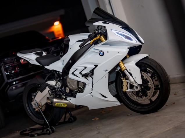 BMW S1000RR Motorrad Verkleidung 2017-2018 - Glanzendes Weiss
