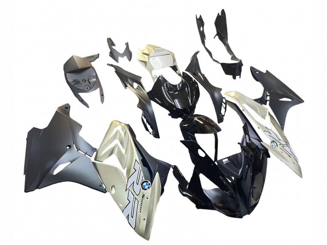 BMW S1000RR Motorrad Verkleidung 2017-2018 - Silber Schwarz